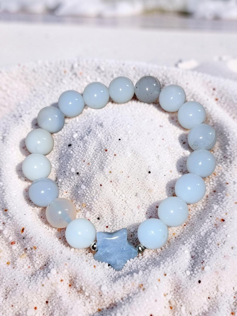 10mm Blue Chalcedony Bracelet 🩵